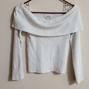 White A.Byer off the shoulder sweater